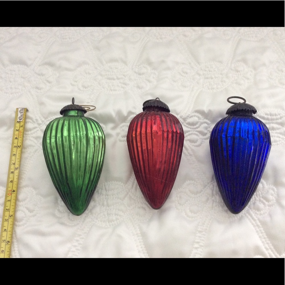 Glass Christmas Ornaments, Heavy